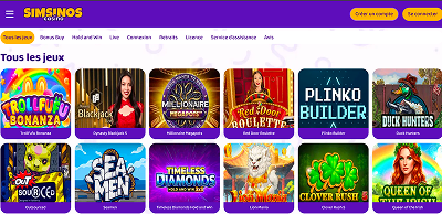 Simsinos Casino capture d'écran